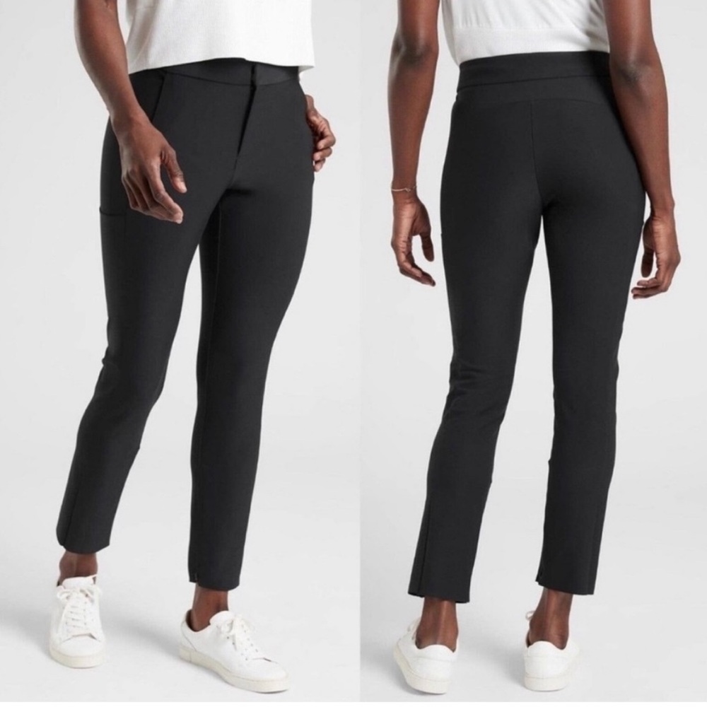 Athleta Stellar Straight Crop Pant Black Size 0